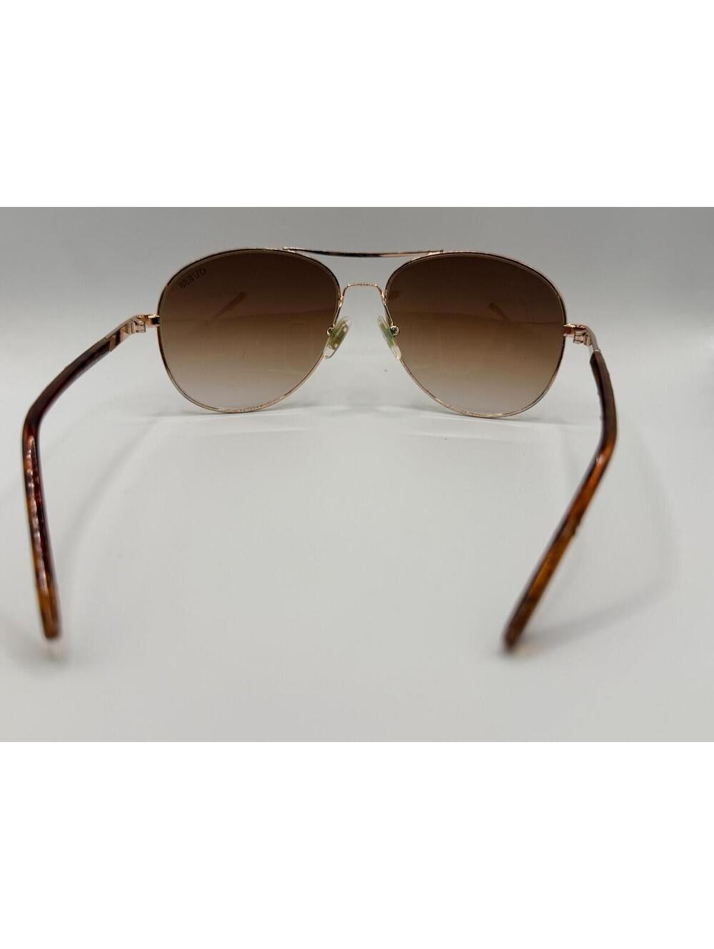 Guess Aviator Sunglasses Gold Tone Brown Gradient Lenses GF0296 Women’s 60-17 - Picture 3 of 6